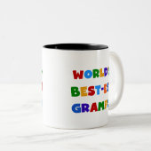 明るい色の世界で最も最高のなGrampsのギフト ツートーンマグカップ (正面右)