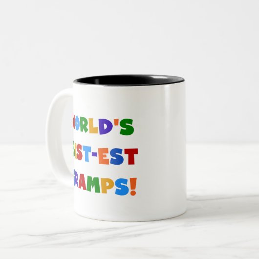 明るい色の世界で最も最高のなGrampsのギフト ツートーンマグカップ (正面左)