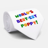 明るい色の世界で最高の最もポピーなプレゼント ネクタイ (ロール)