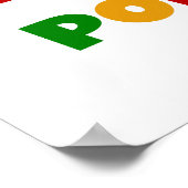 明るい色の世界で最高の最もポピーなプレゼント ポスター (角)