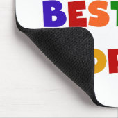 明るい色の世界で最高の最もポピーなプレゼント マウスパッド (コーナー)