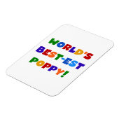 明るい色の世界で最高の最もポピーなプレゼント マグネット (左側)