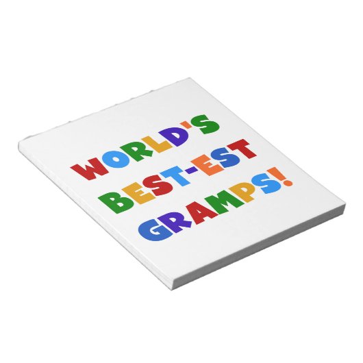 明るい色の世界のグランプ最高のスギフト ノートパッド (アングル)