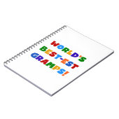 明るい色の世界のグランプ最高のスギフト ノートブック (左側)