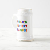 明るい色の世界のグランプ最高のスギフト ビールジョッキ (正面左)