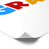 明るい色の世界のベスト米国東部標準時刻Grammieのギフト ポスター (角)