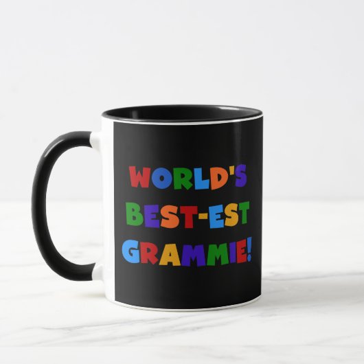 明るい色の世界のベスト米国東部標準時刻Grammieのギフト マグカップ (左)