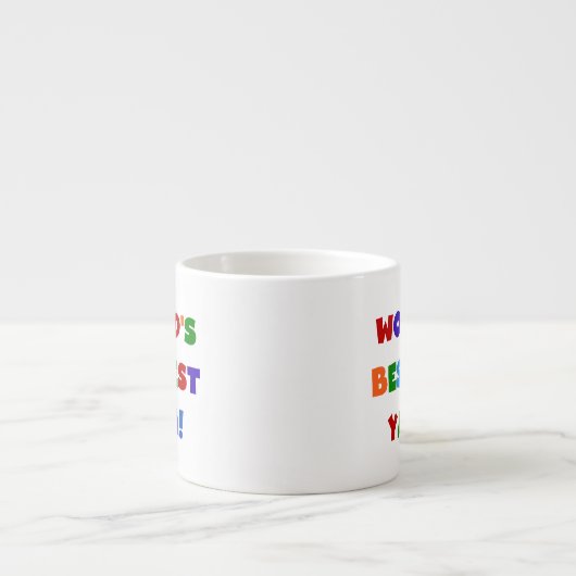 明るい色の世界のベスト米国東部標準時刻Yayaのギフト エスプレッソカップ (正面)