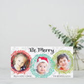 明るい色の休日のフォトカード/白 シーズンカード (スタンド正面)