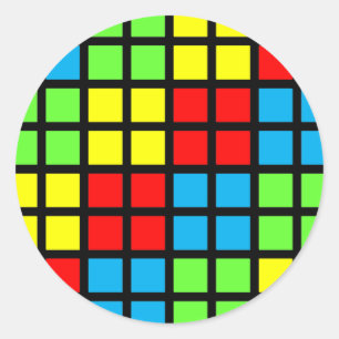 明るい色の光の錯覚シール ラウンドシール