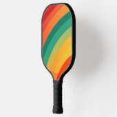 明るい色の円弧の背景 ピックルボールラケット (左)