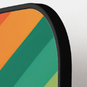 明るい色の円弧の背景 ピックルボールラケット (左詳細)