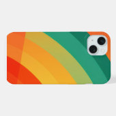 明るい色の円弧の背景 iPhoneケース (裏面横)
