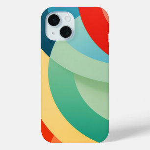 明るい色の円弧 iPhone 15ケース