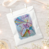 明るい色の凧飛んでいるありがとう フェイバーバッグ (クリップ留めされた状態)