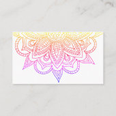 明るい色の名刺、カスタマイズ可能な簡単 名刺 (裏面)