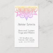 明るい色の名刺、カスタマイズ可能な簡単 名刺 (正面)