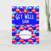 明るい色の吹き出しでメッセージを追加 カード (正面)