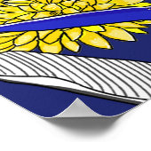 明るい色の夏のジャングルパターン。ジャングル ポスター (角)