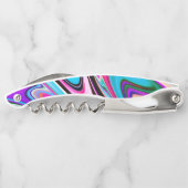 明るい色の大理石の石 ソムリエナイフ (裏面)