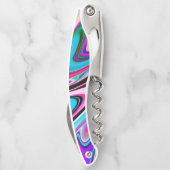 明るい色の大理石の石 ソムリエナイフ (裏面)