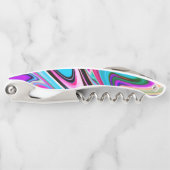 明るい色の大理石の石 ソムリエナイフ (正面)