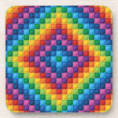 明るい色の子供の建物ブロック コースター (正面)