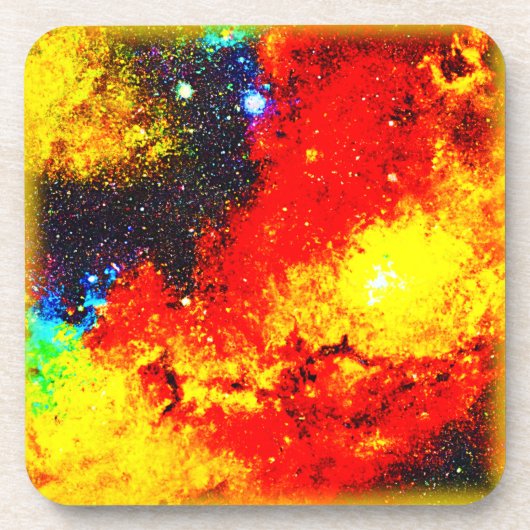 明るい色の宇宙。買今 コースター (正面)