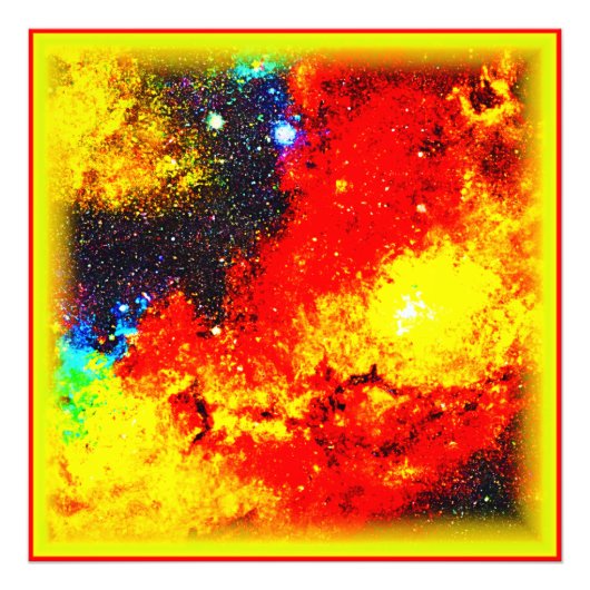 明るい色の宇宙。買今 フォトプリント            (正面)
