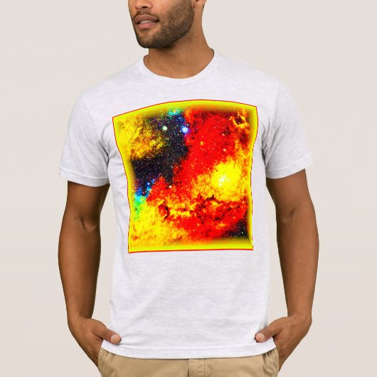 明るい色の宇宙。買今 Tシャツ (正面)