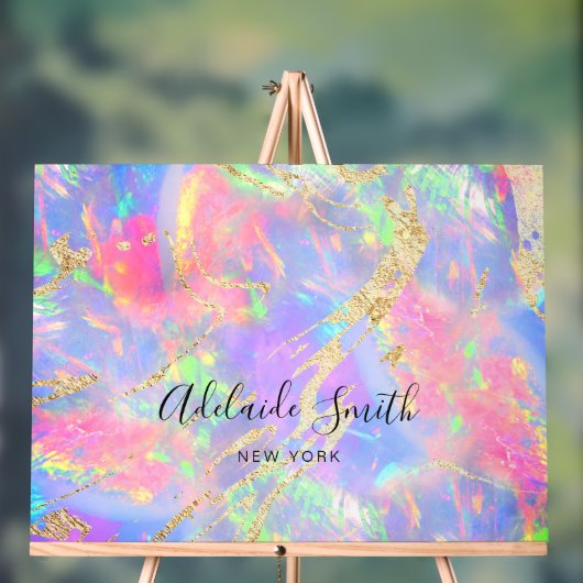 明るい色の宝石の背景 アクリルサイン (ニュートラル)