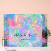 明るい色の宝石の背景 アクリルサイン (ウェディング)