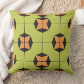 明るい色の幾何学的なタイルパターン クッション (ブランケット)