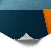 明るい色の幾何学的な形状の背景 ポスター (角)