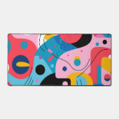 明るい色の形状お洒落ジオメトモダンリ デスクマット (正面)