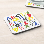 明るい色の手紙Megan Meagher コースター (左側)