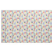 明るい色の手紙Megan Meagher ファブリック (ファットクウォーター)