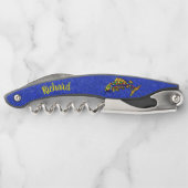 明るい色の抽象芸術のグ鮮やかルー ソムリエナイフ (裏面)