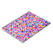 明るい色の抽象芸術水色 ノートブック (左側)