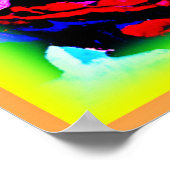 明るい色の星空。買今 ポスター (角)