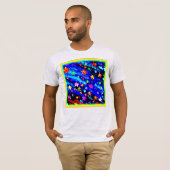 明るい色の星空。買今 Tシャツ (正面フル)