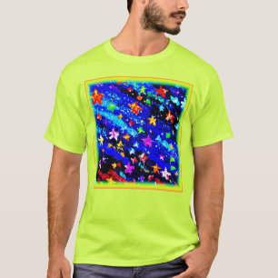 明るい色の星空。買今 Tシャツ
