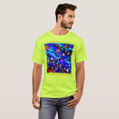 明るい色の星空。買今 Tシャツ (正面フル)