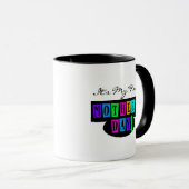 明るい色の最初母の日のTシャツおよびギフト マグカップ (正面右)