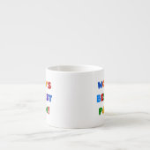 明るい色の最高の最も高いパポーTシャツとギフト エスプレッソカップ (正面)