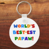 明るい色の最高の最も高いパポーTシャツとギフト キーホルダー (正面)