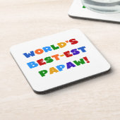 明るい色の最高の最も高いパポーTシャツとギフト コースター (左側)