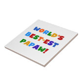 明るい色の最高の最も高いパポーTシャツとギフト タイル (側面)