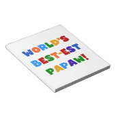 明るい色の最高の最も高いパポーTシャツとギフト ノートパッド (アングル)