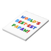 明るい色の最高の最も高いパポーTシャツとギフト ノートパッド (回転)